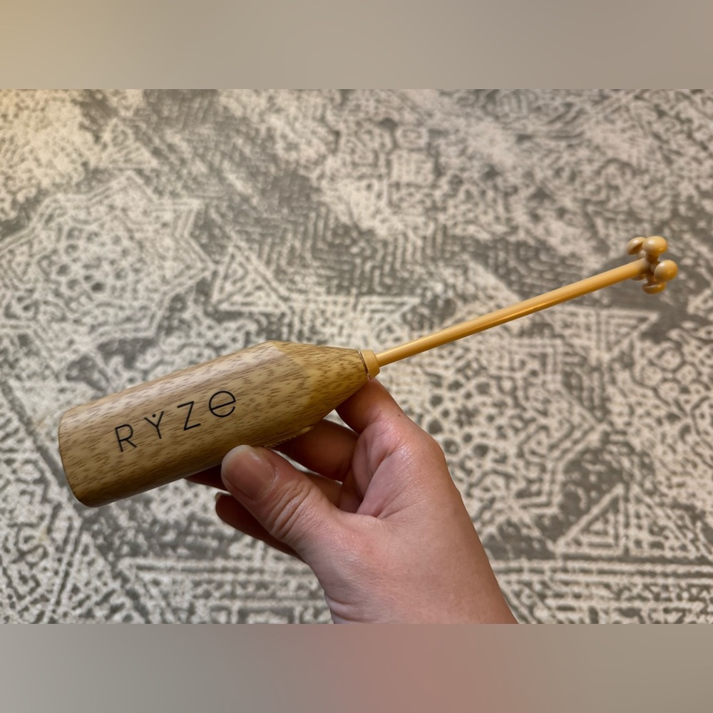 RYZE Wooden Handheld Milk Frother